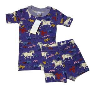 NWT Hanna Andersson Unicorn Short John Pajamas 90